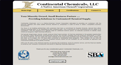Desktop Screenshot of continentalchemicals.com