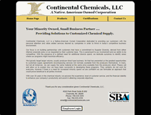 Tablet Screenshot of continentalchemicals.com